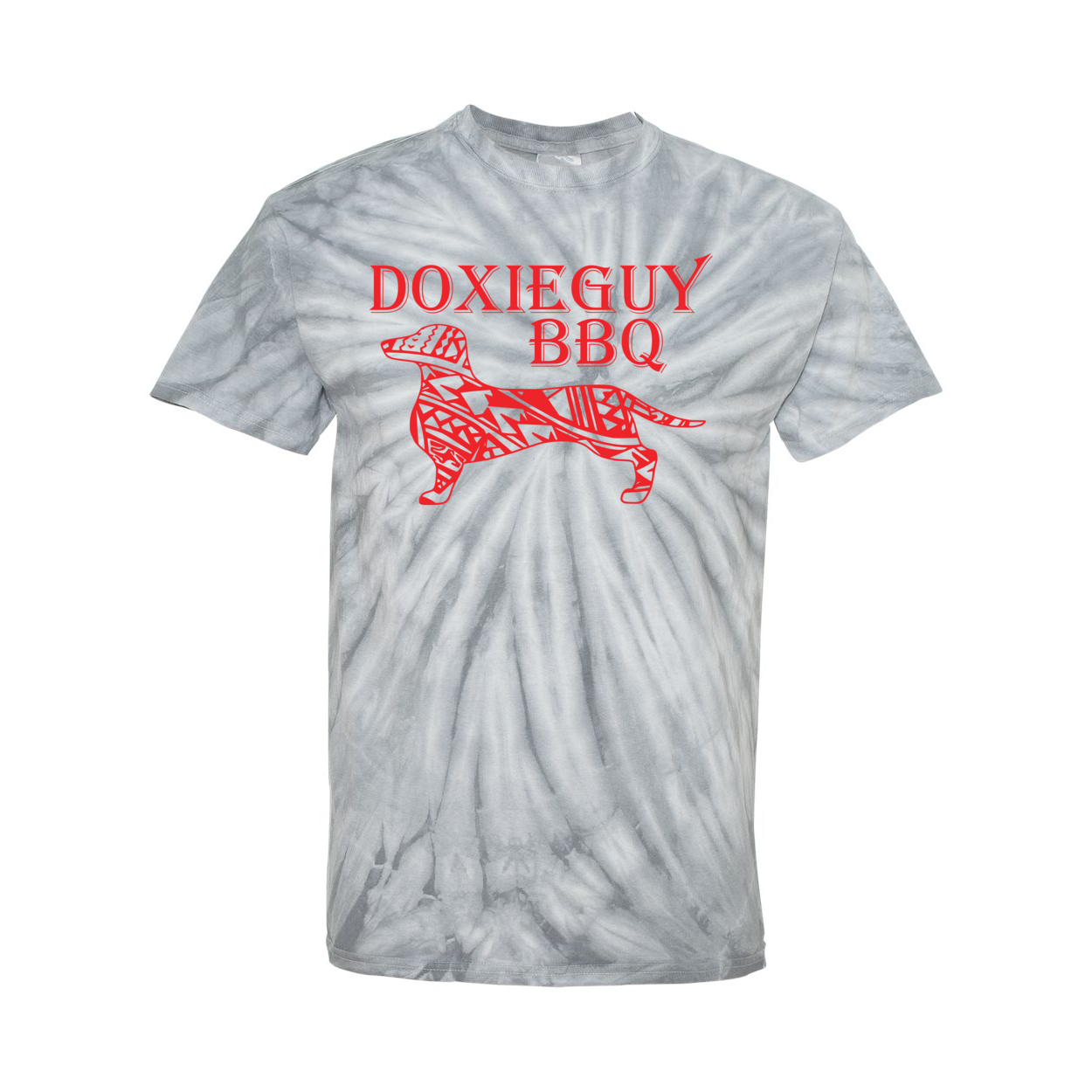 DoxieGuy BBQ Front/Back Tie Dye T-Shirt