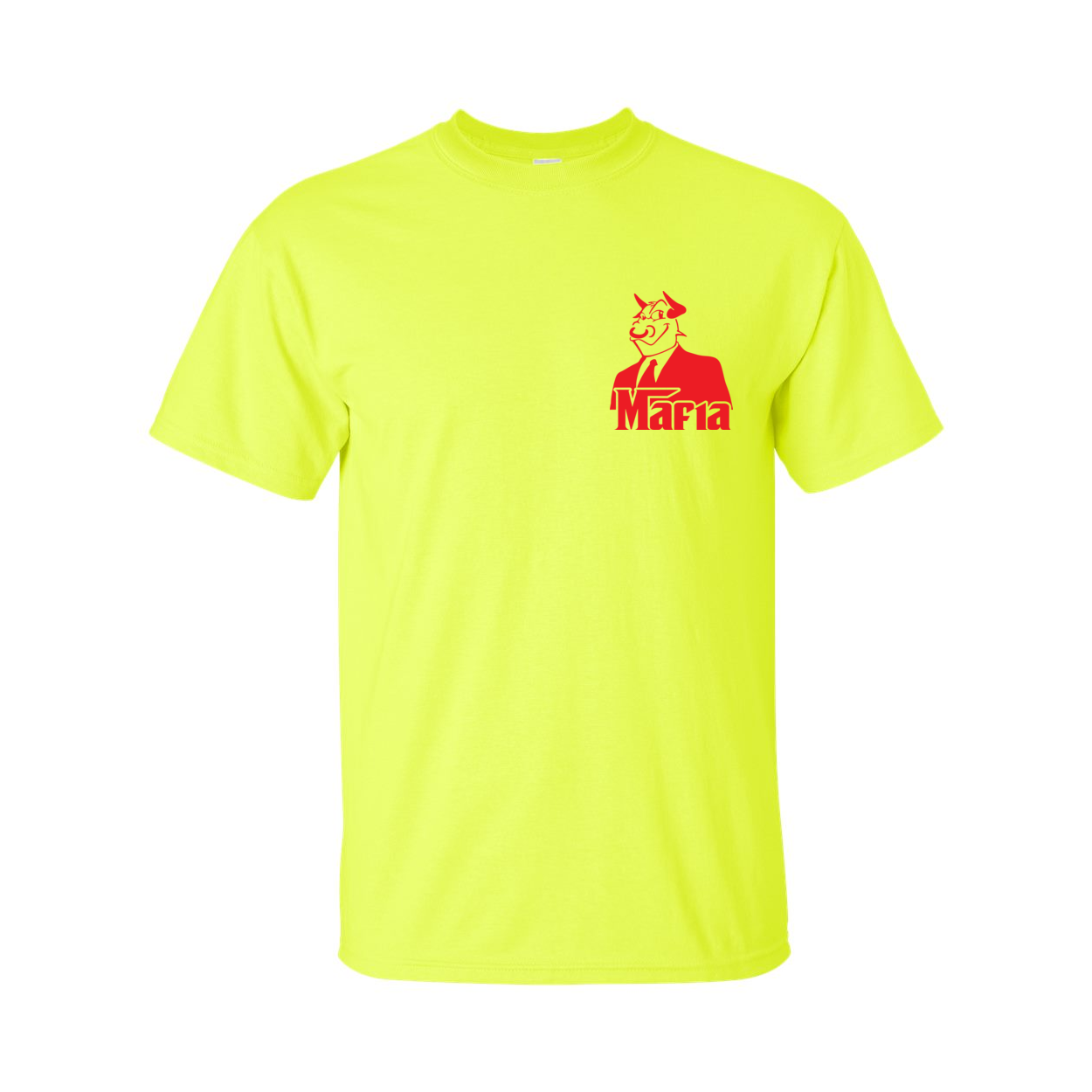 Tall Mafia T-Shirt Front Corner/Full Back