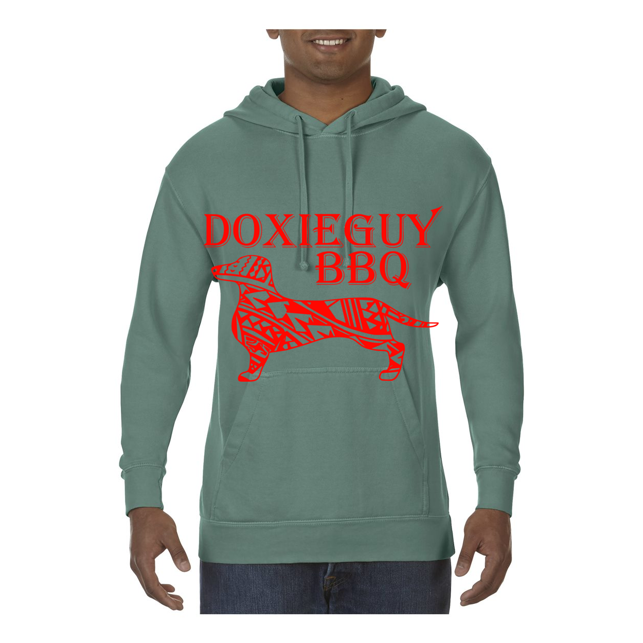 Comfort Colors DoxieGuy BBQ Hooded Sweatshirt