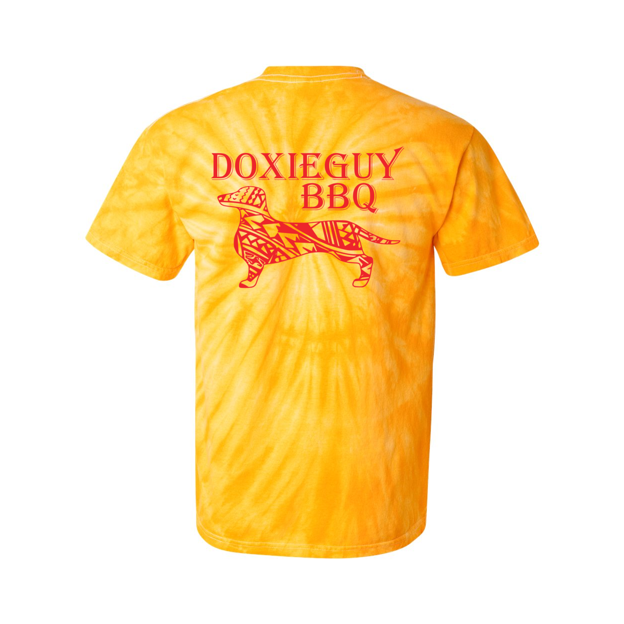 DoxieGuy BBQ Front/Back Tie Dye T-Shirt