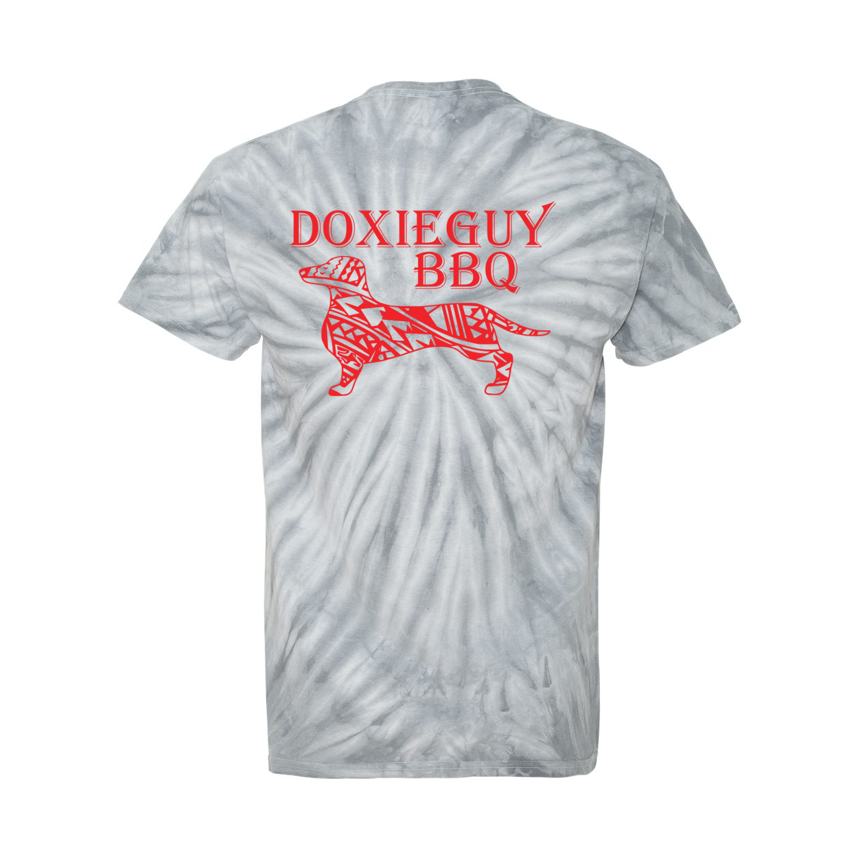 DoxieGuy BBQ Front/Back Tie Dye T-Shirt