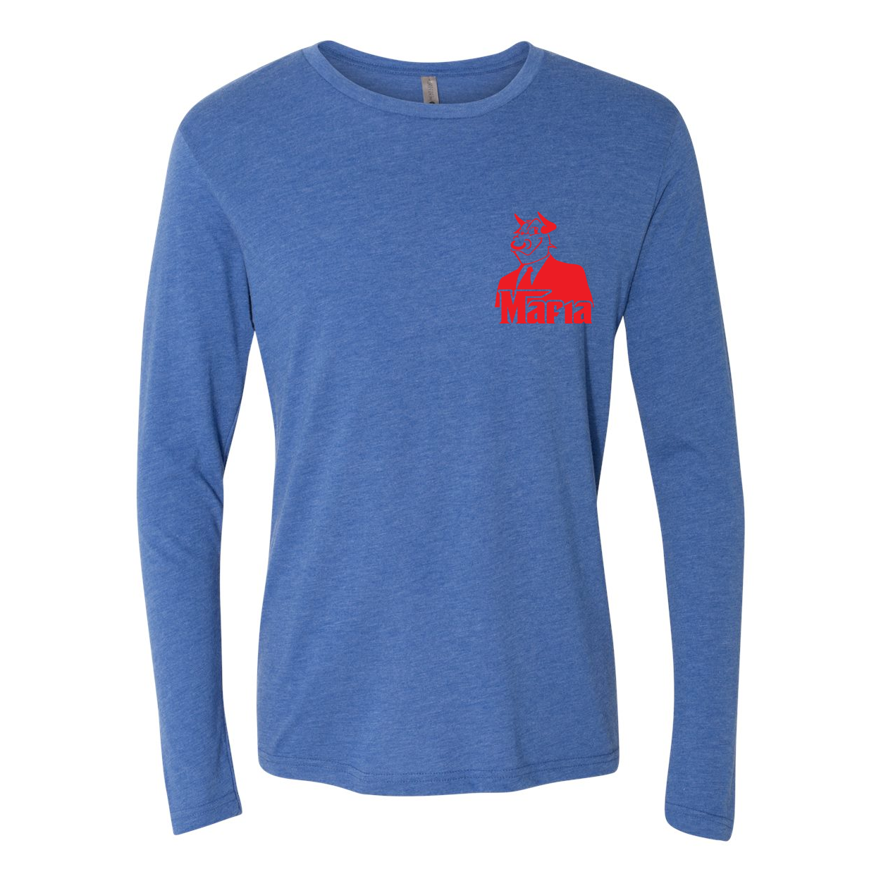 Mafia LS Front Corner/Full Back Red Print