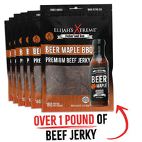 Beer Maple BBQ Beef Jerky - 6 bags (1lb)