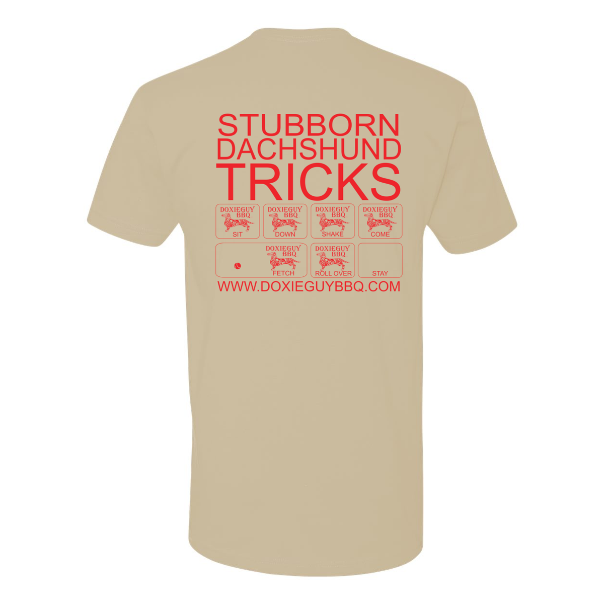 Stubborn Dachshund Premium Short Sleeve Crew