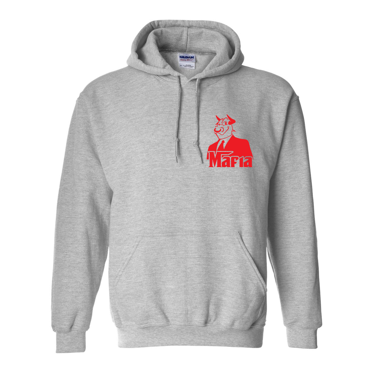 Mafia Front/Back Print Hoodie