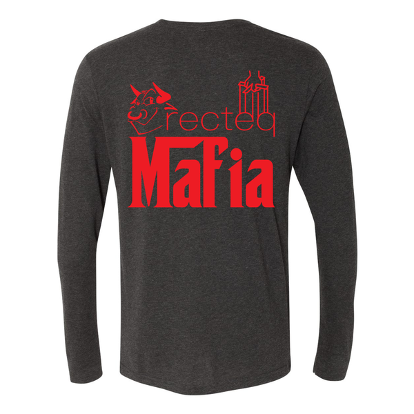 Mafia LS Front Corner/Full Back Red Print