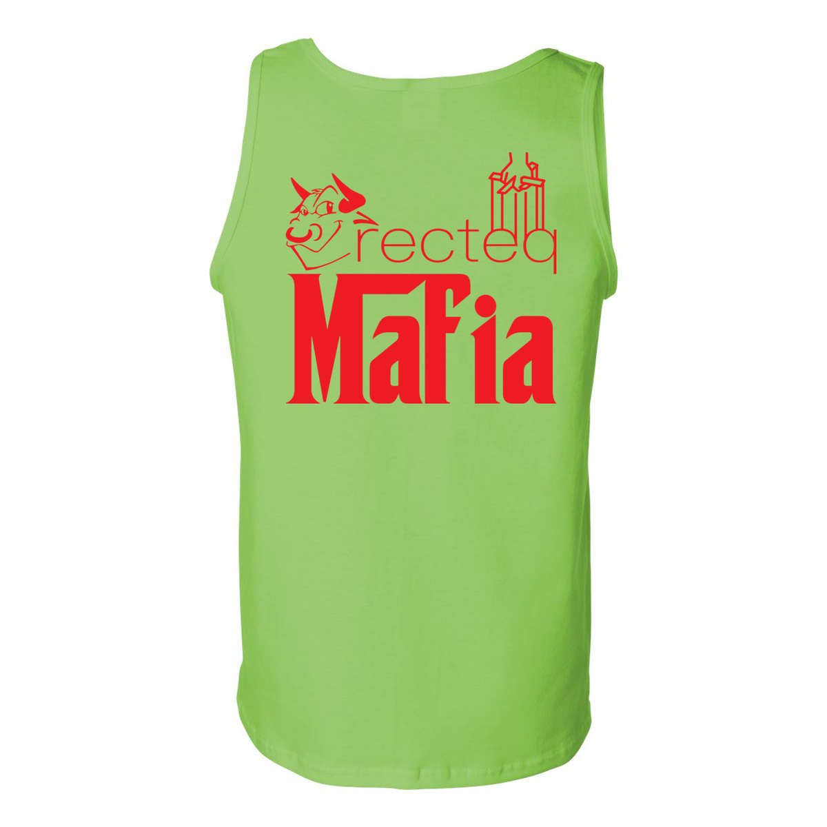 Mafia Front/Back Print Ultra Cotton Tank Top
