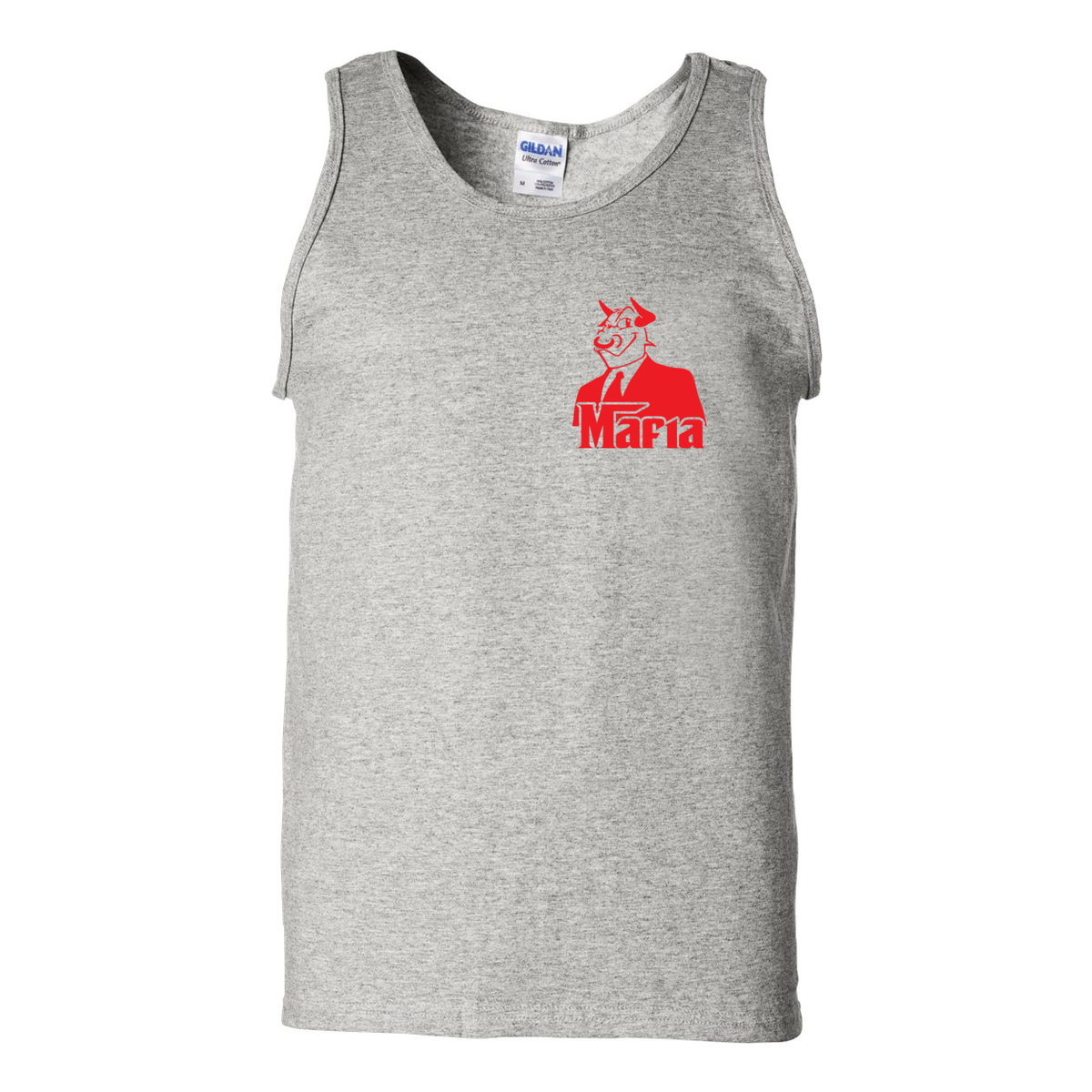 Mafia Front/Back Print Ultra Cotton Tank Top