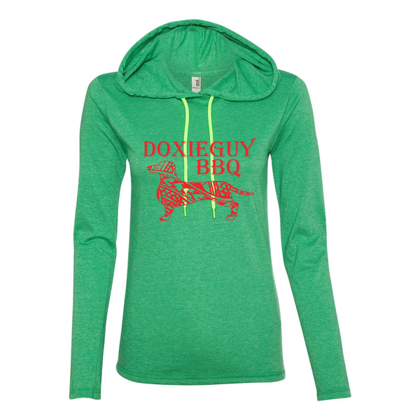 Women's Lightweight Long Sleeve Hooded T-Shirt