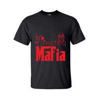 Tall Mafia Front Red Print T-Shirt