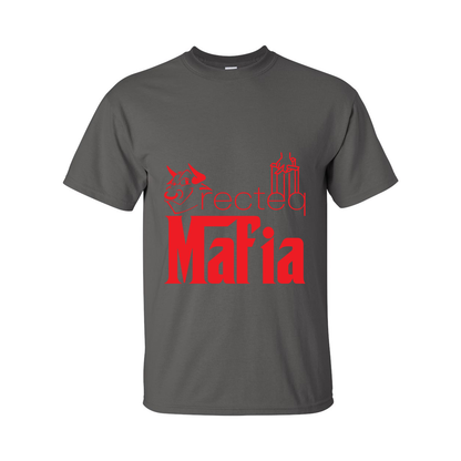 Tall Mafia Front Red Print T-Shirt