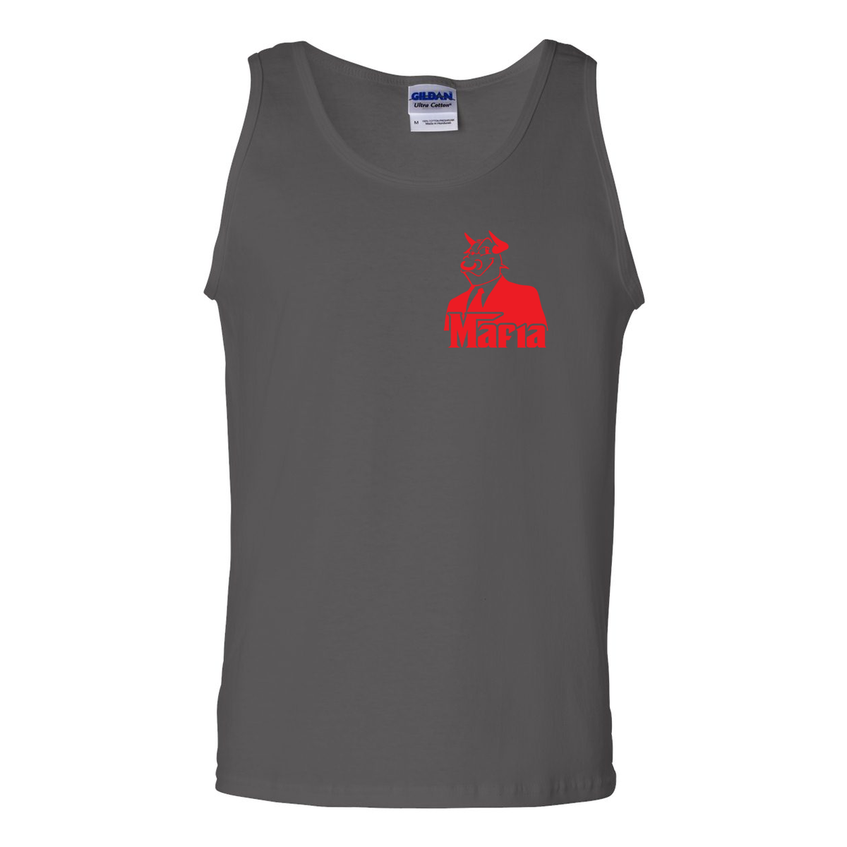 Mafia Front/Back Print Ultra Cotton Tank Top
