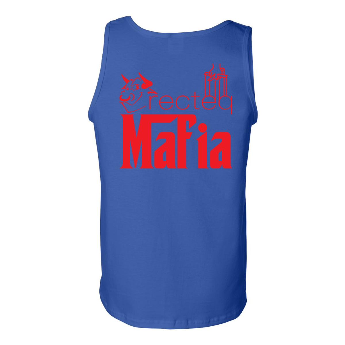 Mafia Front/Back Print Ultra Cotton Tank Top