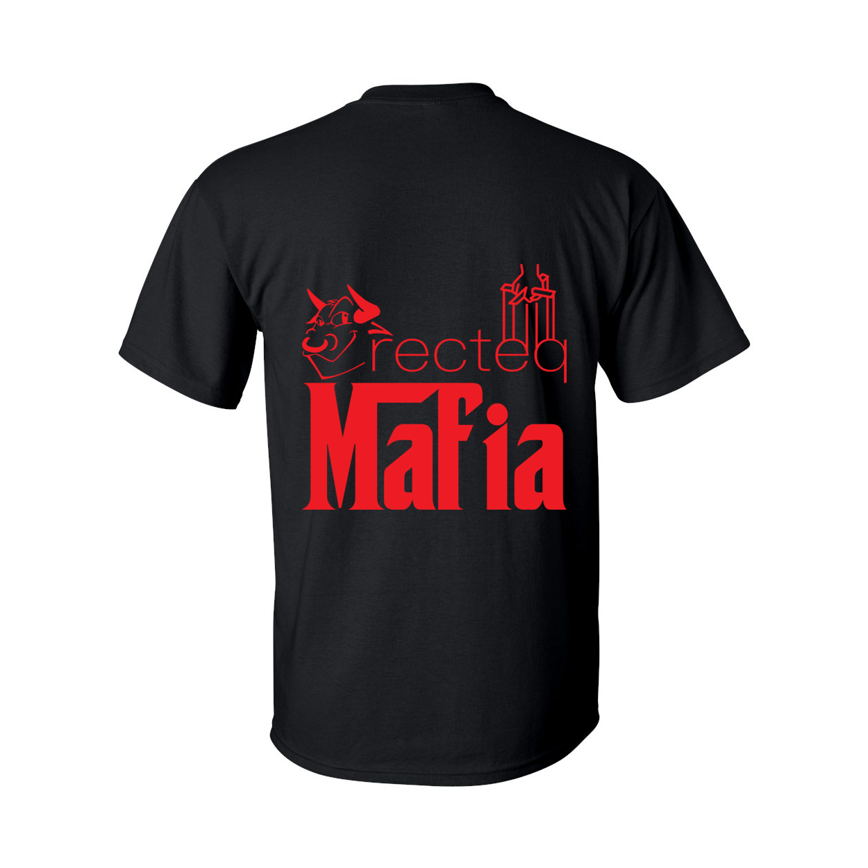 Tall Mafia T-Shirt Front Corner/Full Back