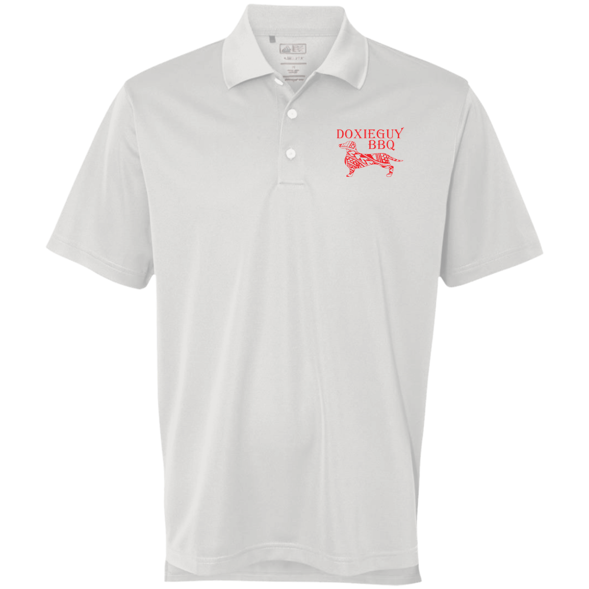 DoxieGuy BBQ Adidas ClimaLite® Basic Performance Pique Polo