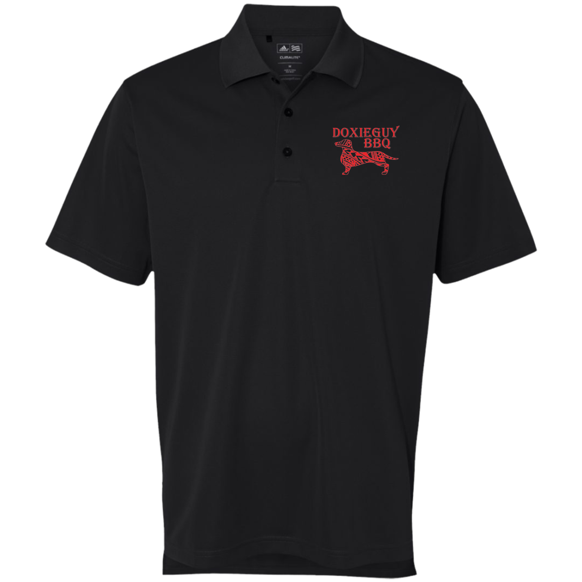 DoxieGuy BBQ Adidas ClimaLite® Basic Performance Pique Polo