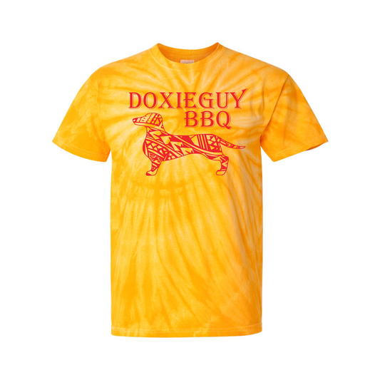 DoxieGuy BBQ Front/Back Tie Dye T-Shirt