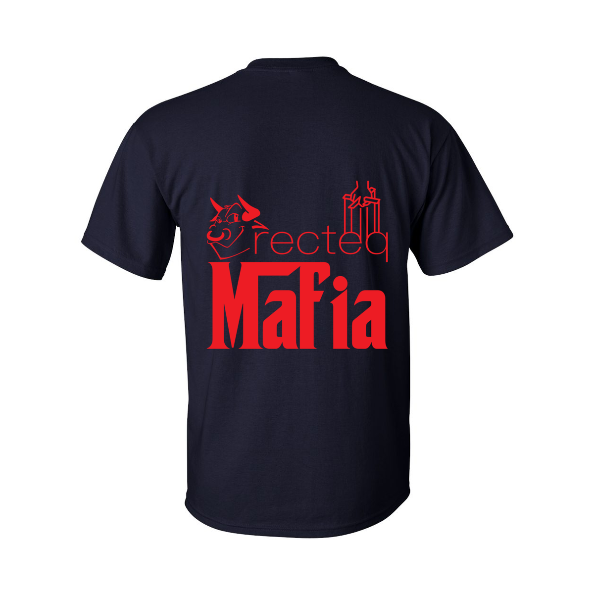 Tall Mafia T-Shirt Front Corner/Full Back