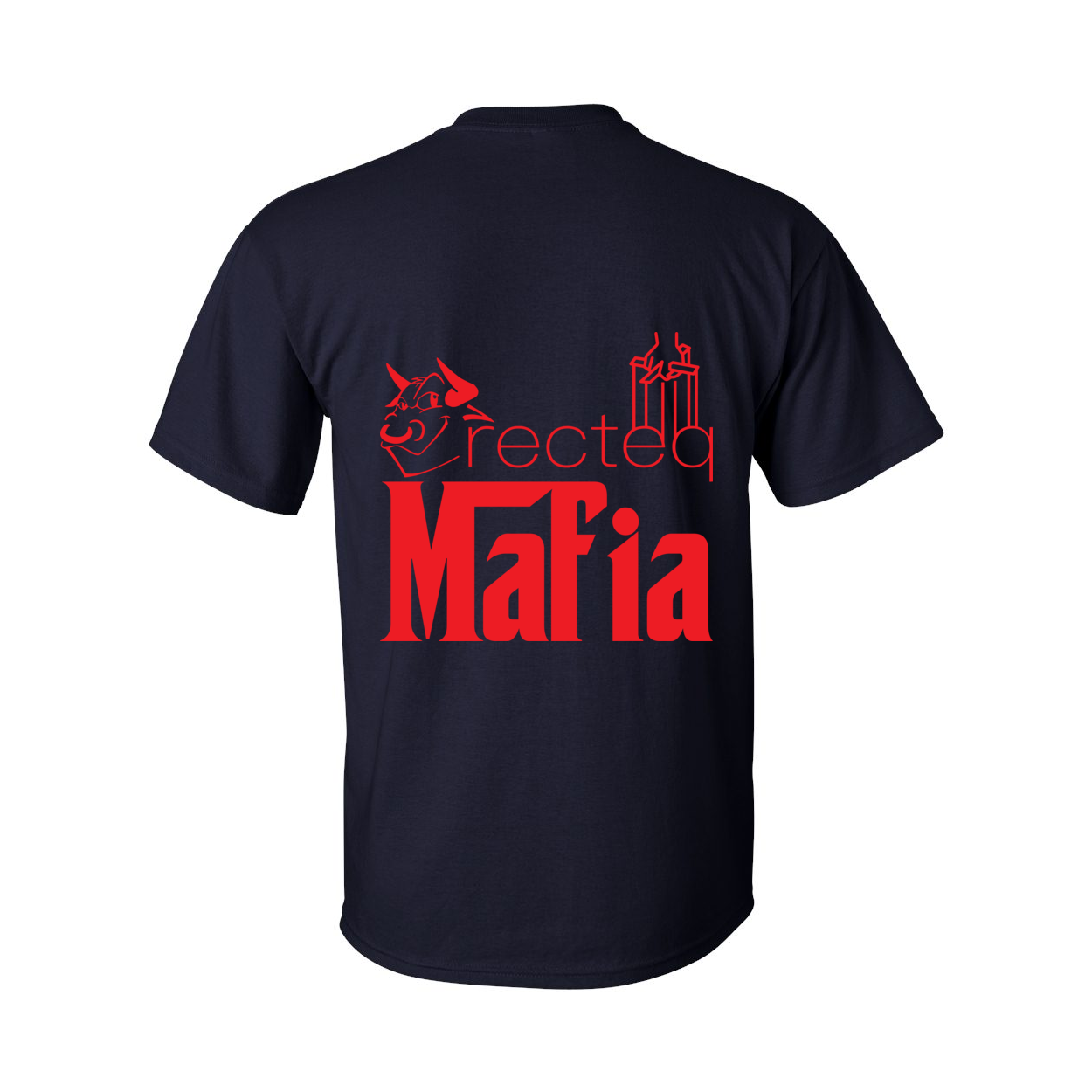 Tall Mafia T-Shirt Front Corner/Full Back