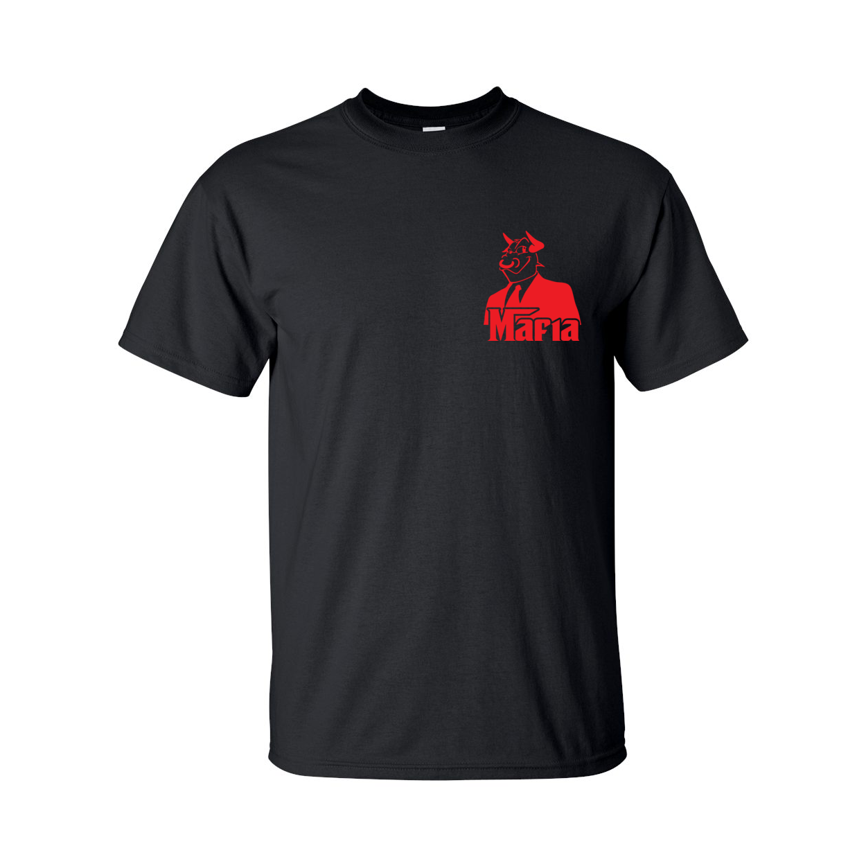 Tall Mafia T-Shirt Front Corner/Full Back