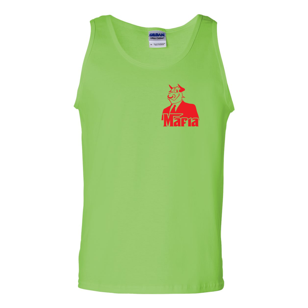 Mafia Front/Back Print Ultra Cotton Tank Top