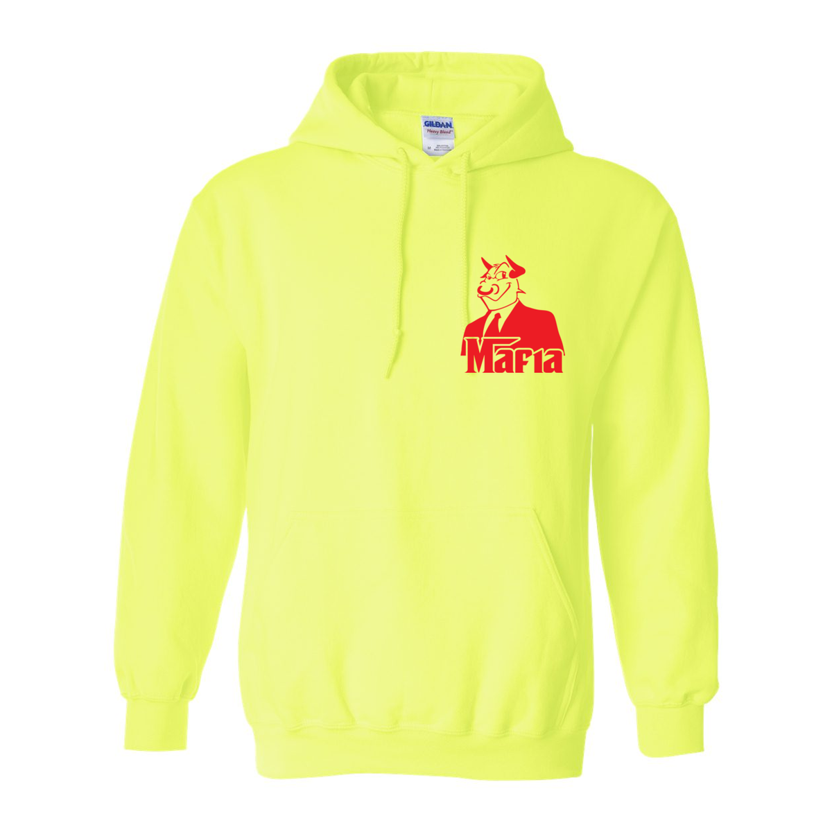 Mafia Front/Back Print Hoodie
