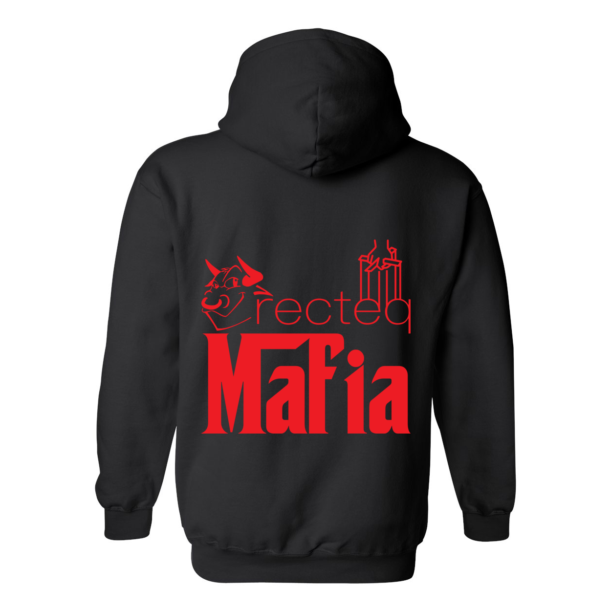 Mafia Front/Back Print Hoodie